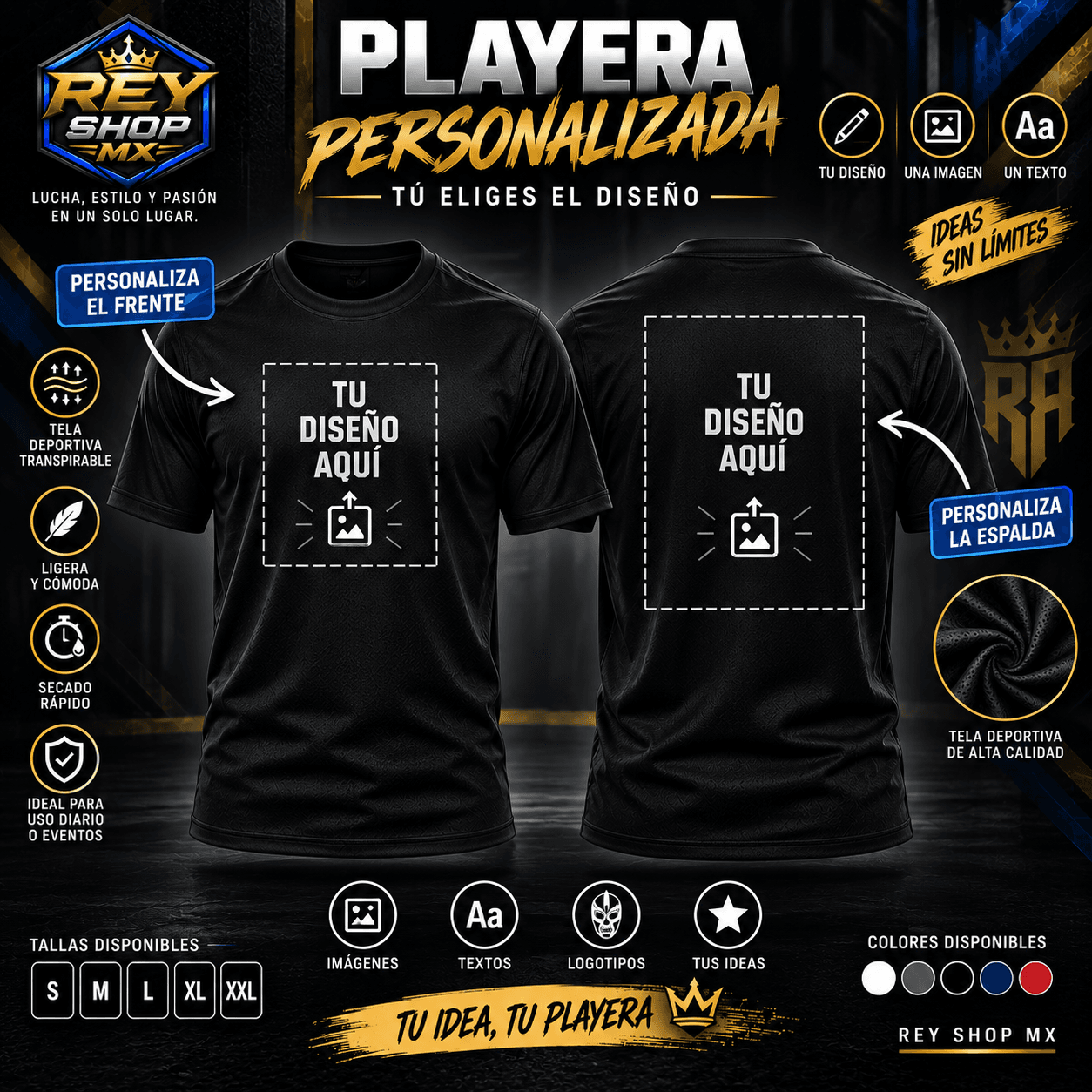 Playera RA SPORT Personalizada